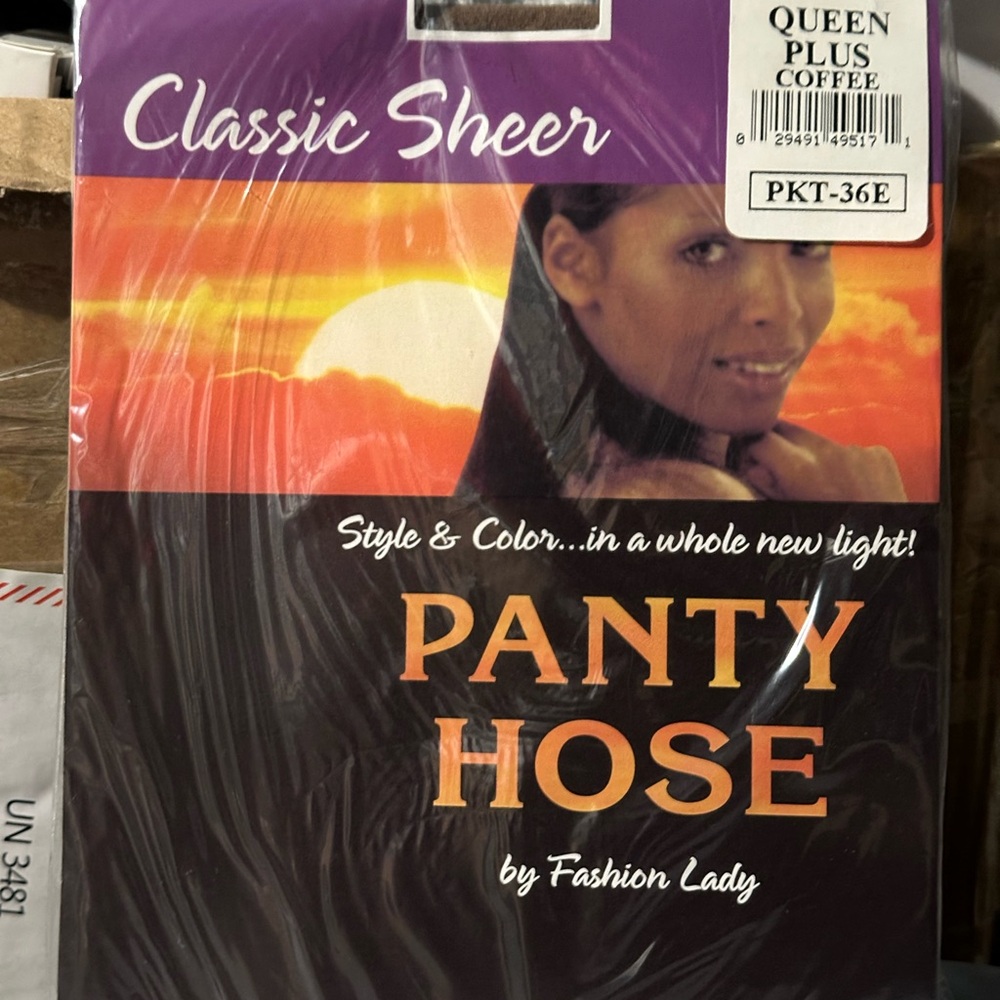 6 Pack Classic Sheer - Coffee - Queen+ - Vintage Pantyhose by Fashion Lady